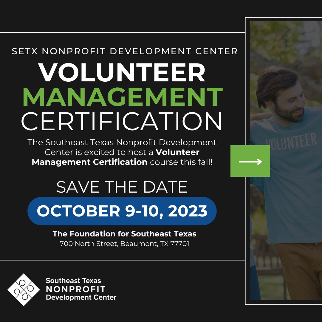 SETX Volunteer Management Course