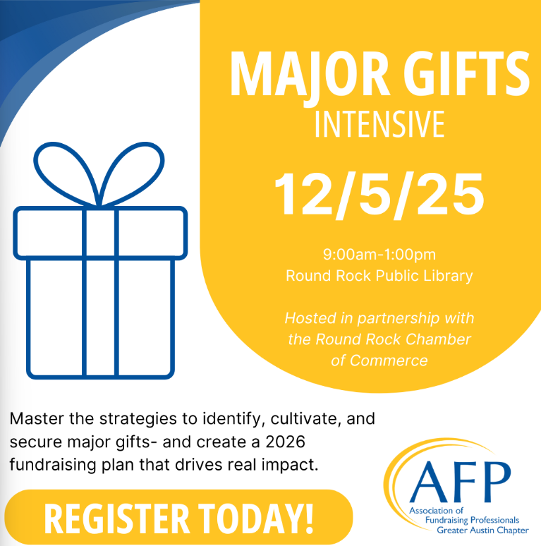 AFP Greater Austin Major Gifts Intensive- December 2025