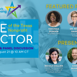 State of the Texas Nonprofit Sector: Data for Action & Panel Discussion