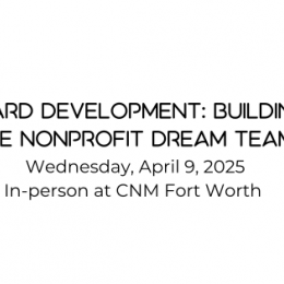 Board Development: Building the Nonprofit Dream Team